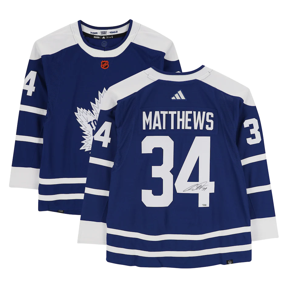 AUSTON MATTHEWS Autographed Toronto Maple Leafs Authentic 2023 Reverse Retro Jersey FANATICS
