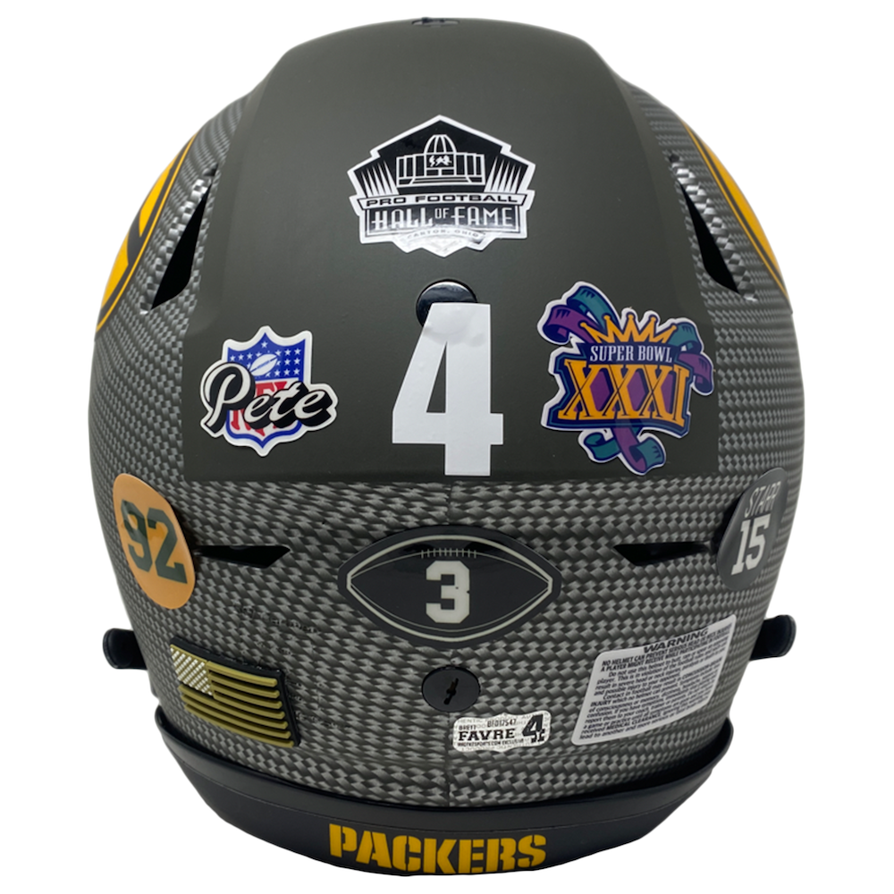 BRETT FAVRE Autographed Hydro Packers Speed Flex Authentic Helmet FAVRE HOLO