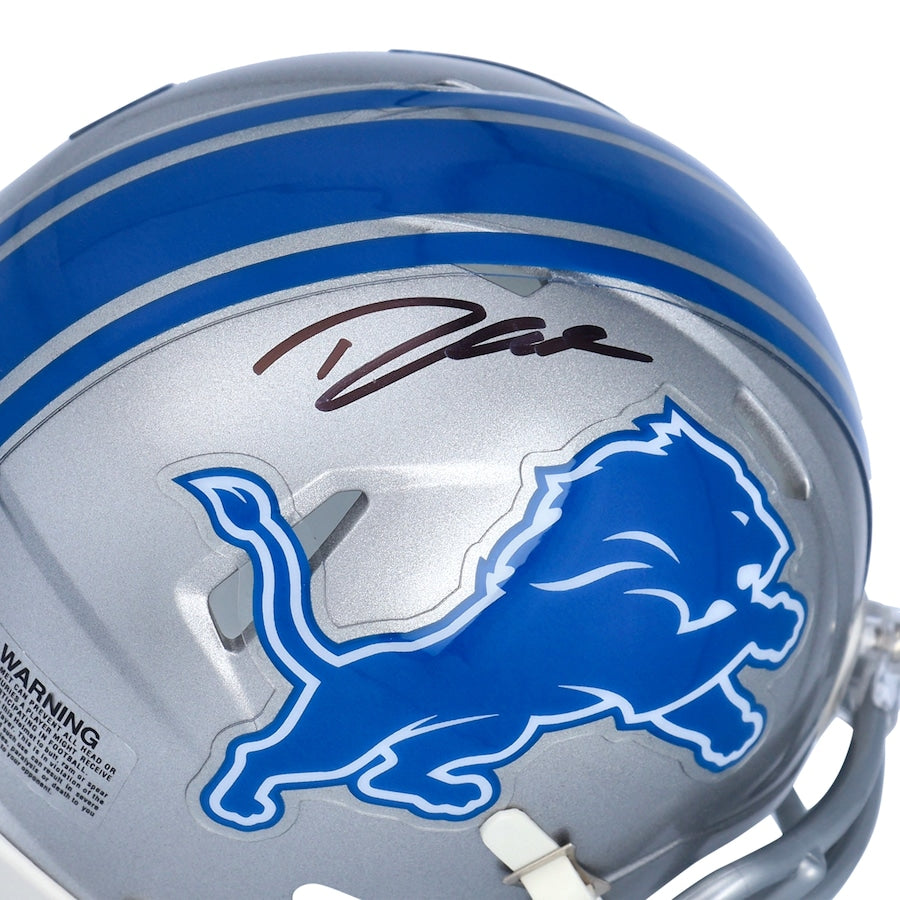 D'ANDRE SWIFT Autographed Detroit Lions Mini Speed Helmet FANATICS