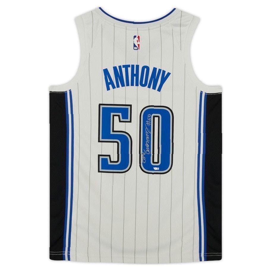 COLE ANTHONY Autographed Orlando Magic White Pinstripe Jersey FANATICS