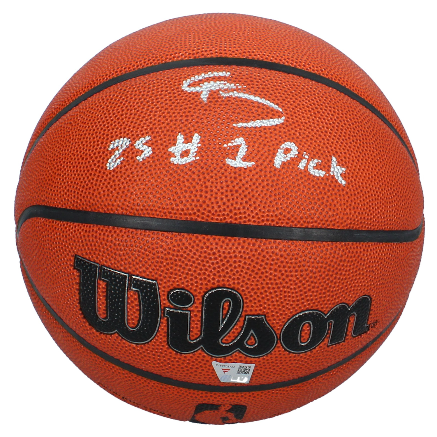Cooper Flagg Autographed Dallas Mavericks "25 #1 Pick" Wilson I/O Basketball Fanatics