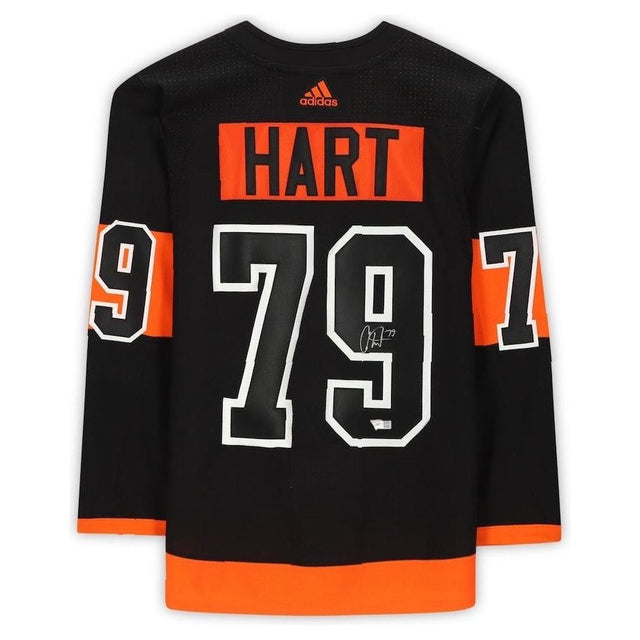 CARTER HART Autographed Philadelphia Flyers Authentic Black Jersey FANATICS