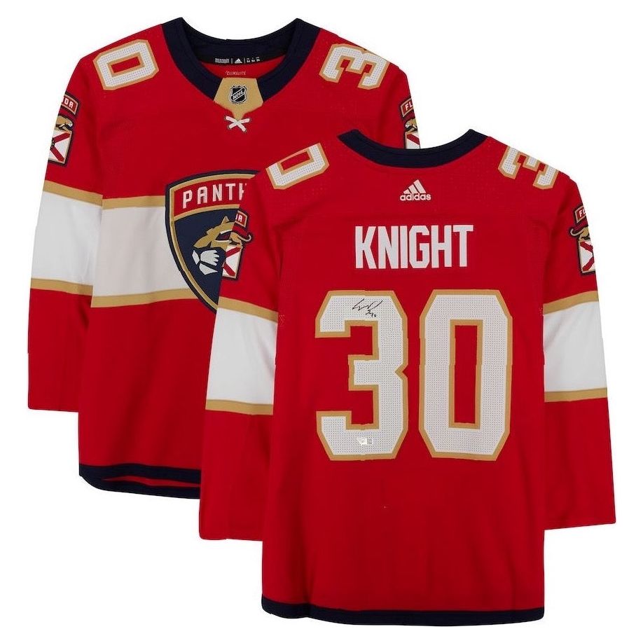 SPENCER KNIGHT Autographed Florida Panthers Authentic Jersey FANATICS