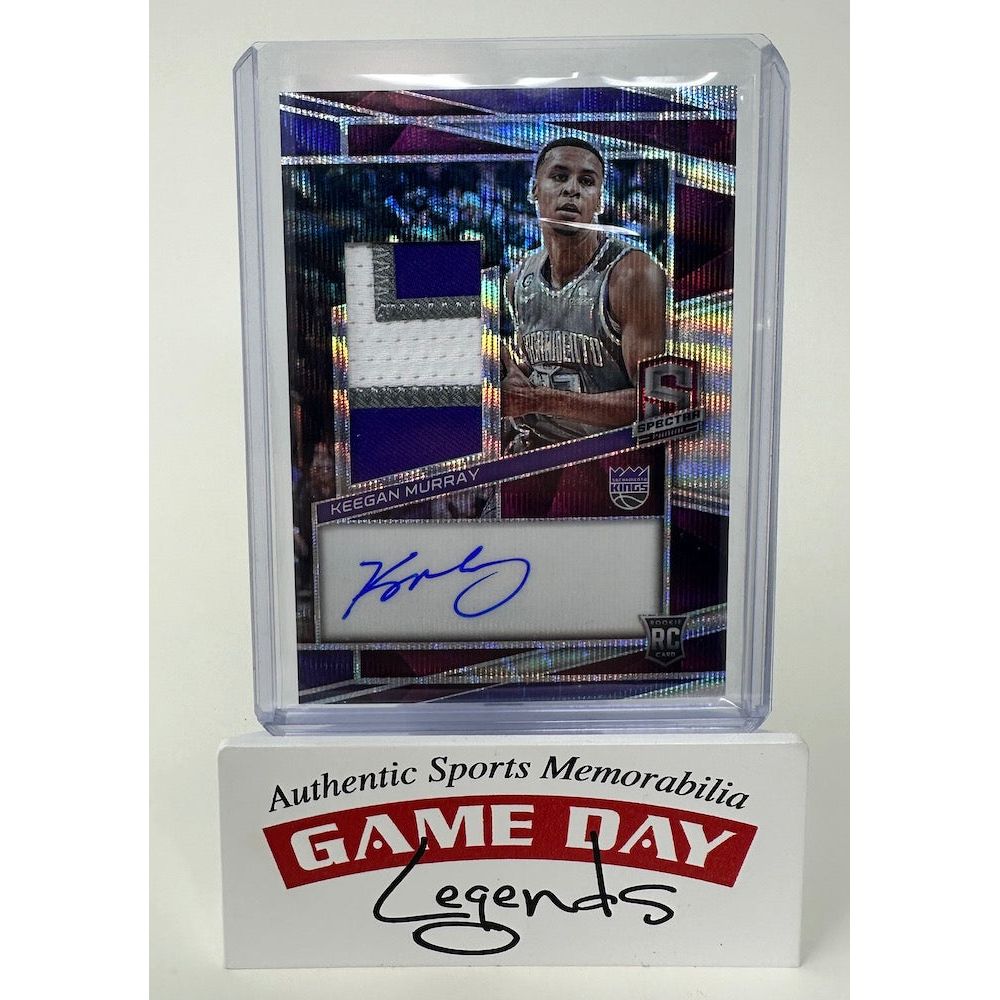 Keegan Murray Kings 2022-23 Panini Spectra RC RPA Patch Auto Card LE 6/8