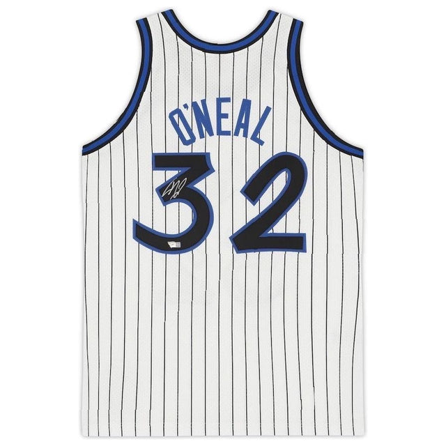 SHAQUILLE O'NEAL Autographed Orlando Magic White M&N Jersey FANATICS