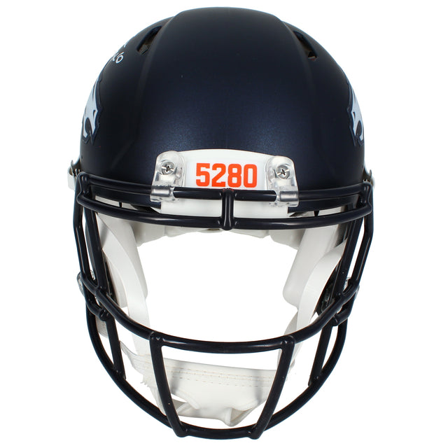 Bo Nix Autographed Denver Broncos Speed Authentic Helmet Beckett Witnessed