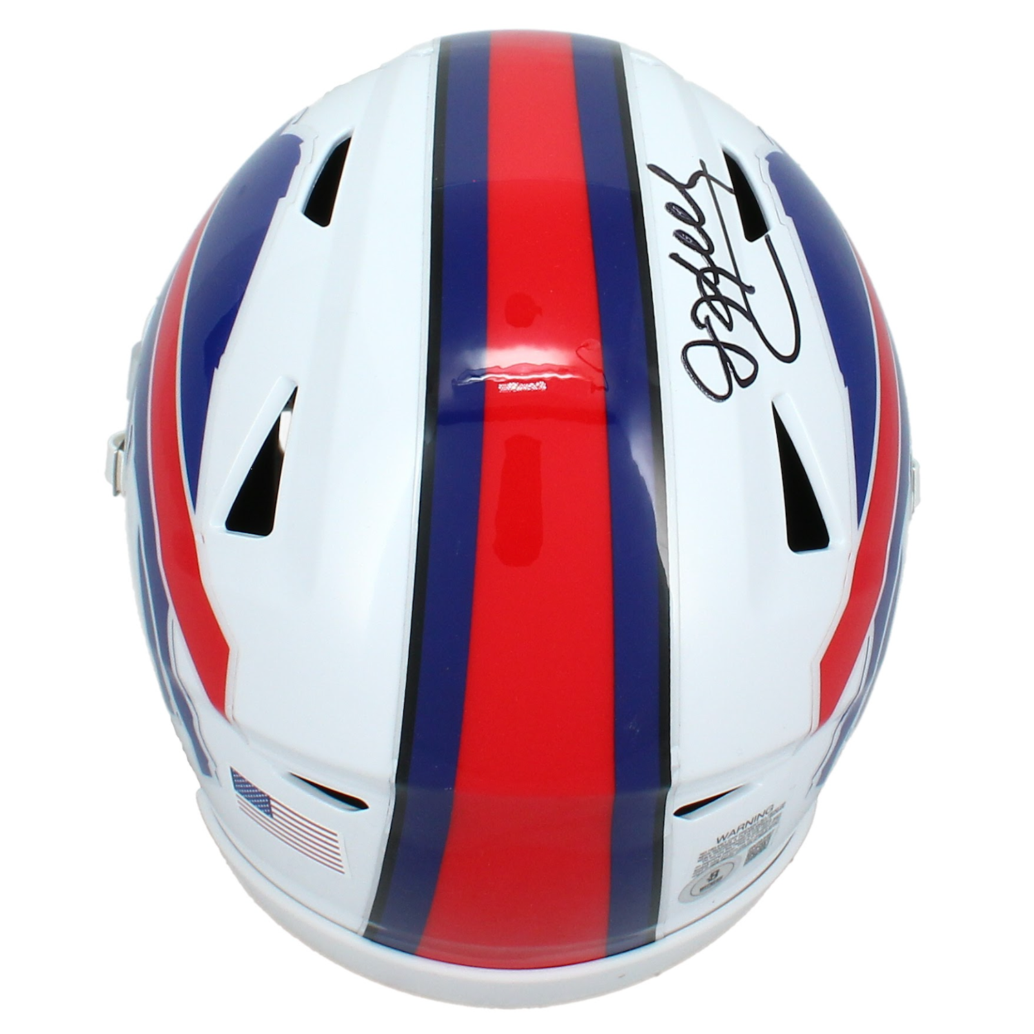 Jim Kelly Autographed Bills Mid-Size Speedflex MIDI Helmet Beckett
