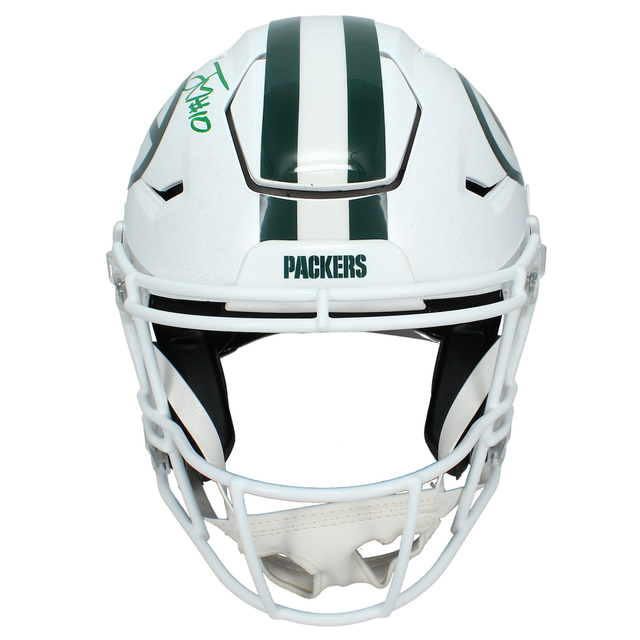 Jordan Love Autographed Green Bay Packers White Alternate Speedflex Helmet JSA