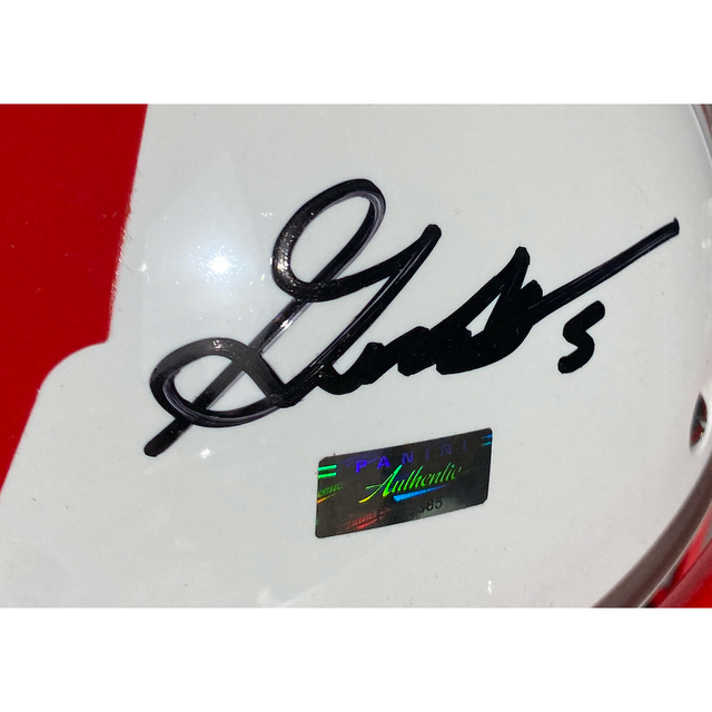 GRAHAM MERTZ Autographed Wisconsin Badgers Full Size Helmet PANINI