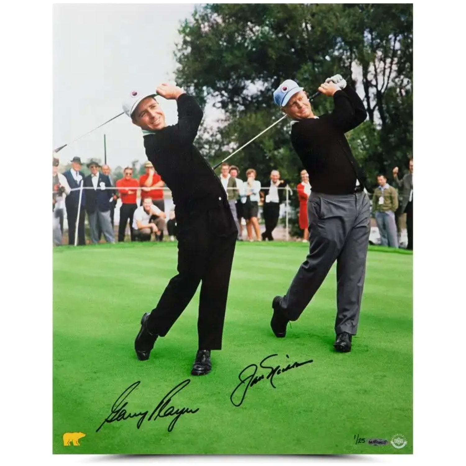 Jack Nicklaus / Gary Player Autographed "Dual w/ Jack" 16" x 20" Photo UDA LE 25