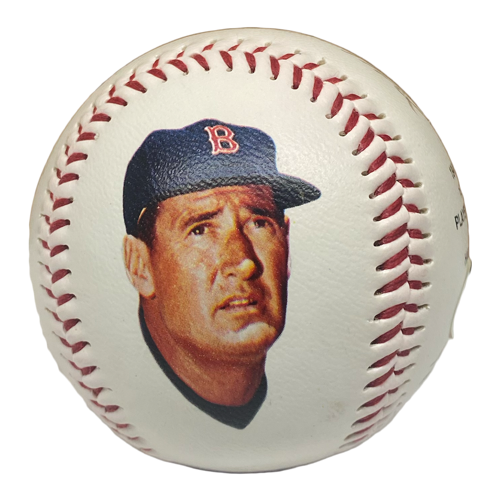 TED WILLIAMS Autographed Boston Red Sox Stat Mural Baseball BECKETT LE 1000