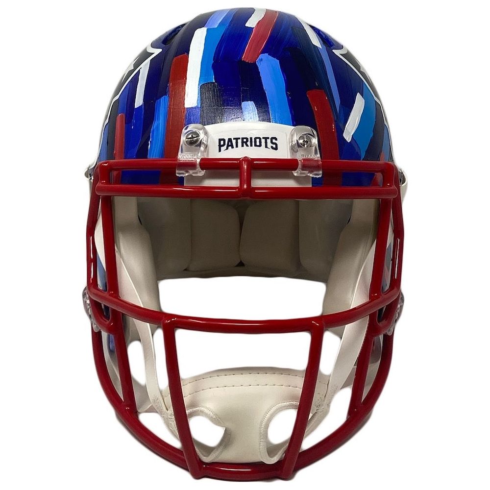 TOM BRADY Autographed Patriots Hand Painted Authentic Helmet FANATICS LE 1/1