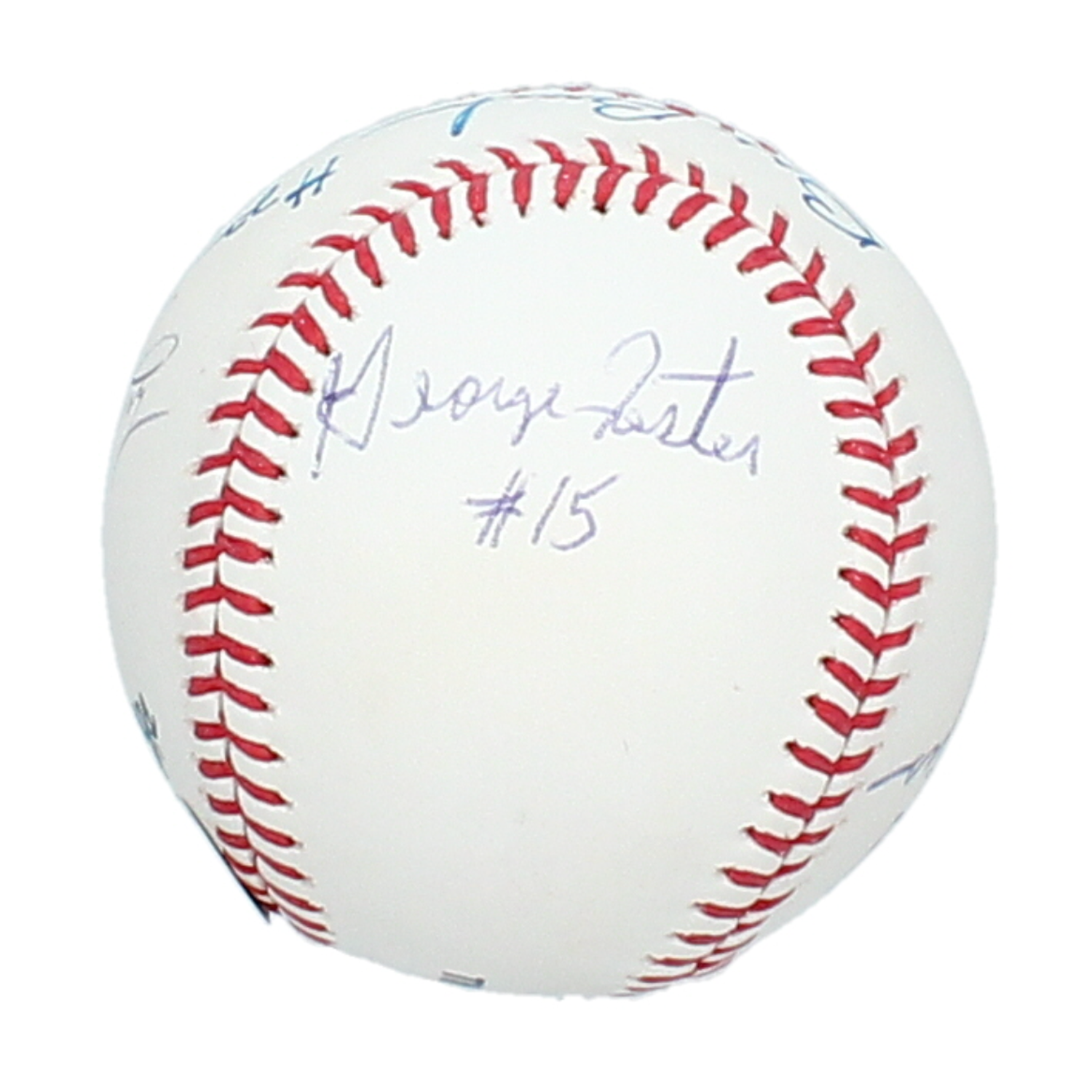 Bill Buckner, Gaylord Perry, Darrell Evans, Rolllie Fingers, George Foster Multi Autographed & Inscribed Official MLB Baseball Beckett