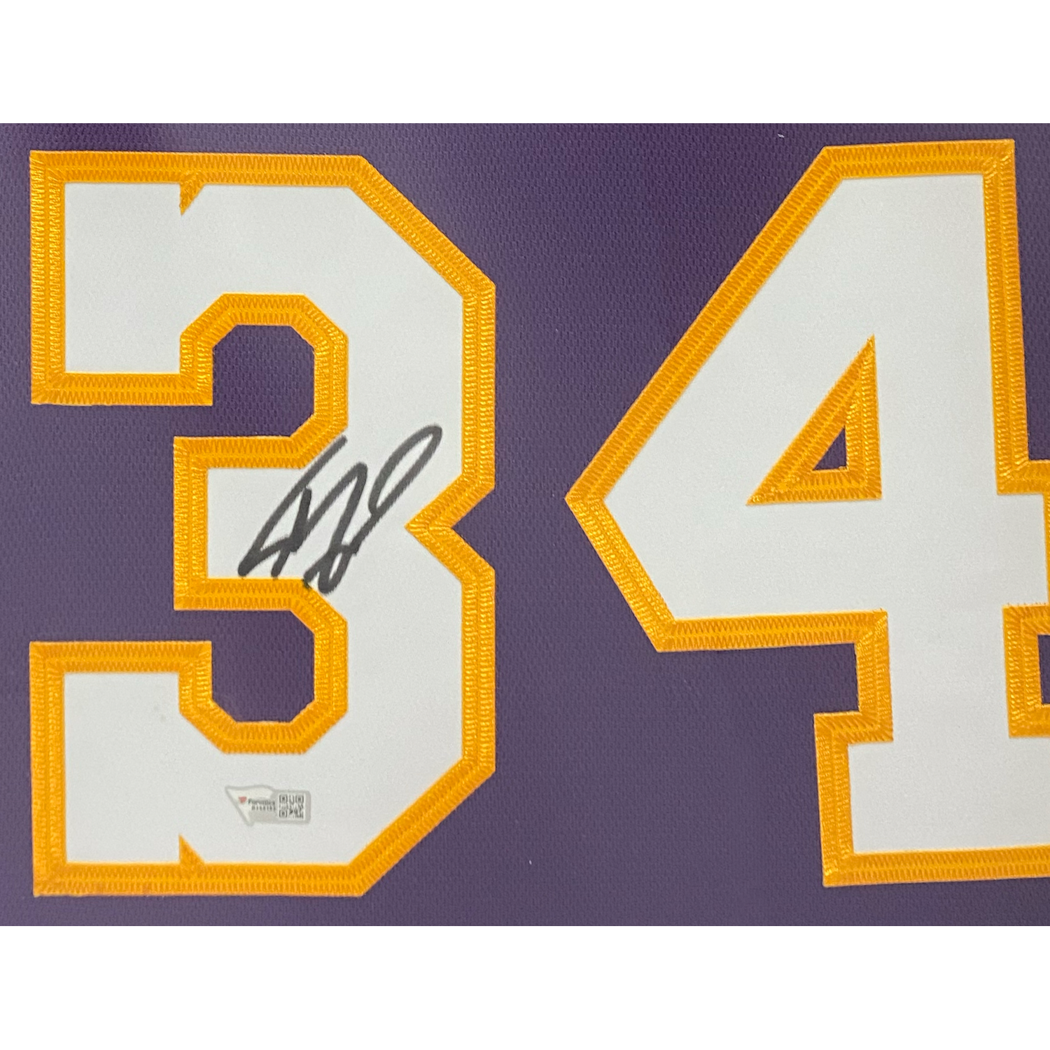 Shaquille O'Neal Autographed Los Angeles Lakers Framed Purple Jersey Fanatics