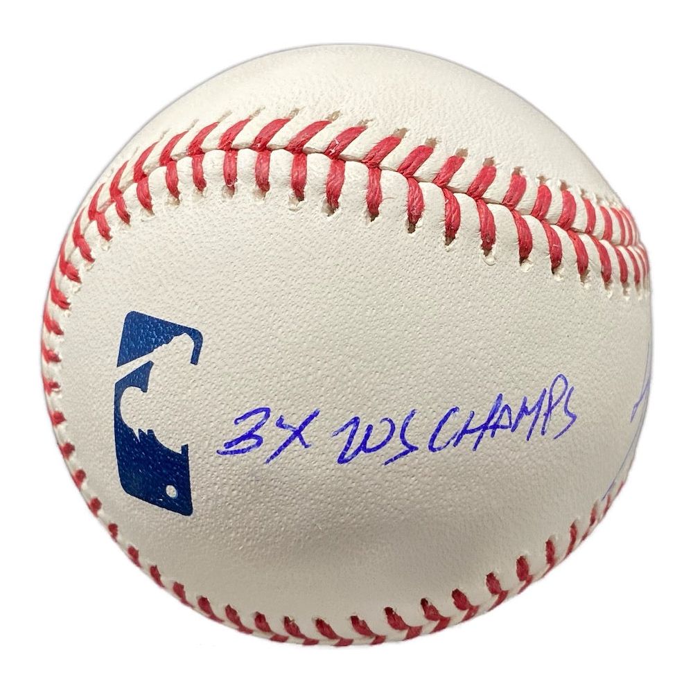 DAVID ORTIZ Autographed Red Sox HOF 22, 3x WS Champs Baseball FANATICS LE 22/34