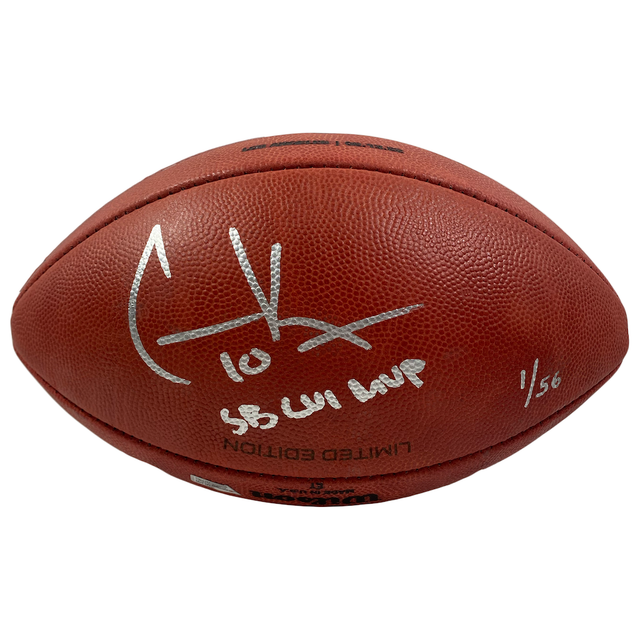 COOPER KUPP Autographed "SB LVI MVP" Super Bowl Champ Football FANATICS LE 1/56