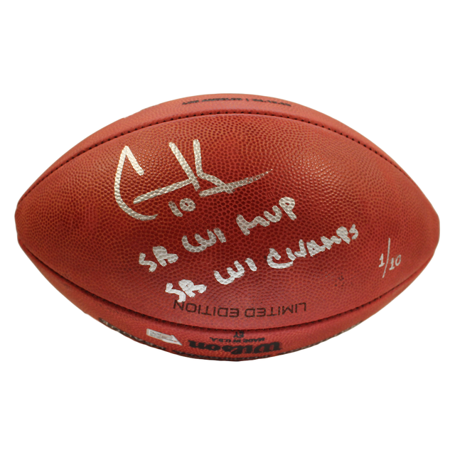 COOPER KUPP Autographed "SB LVI MVP" & "SB LVI Champs" Football FANATICS LE 1/10