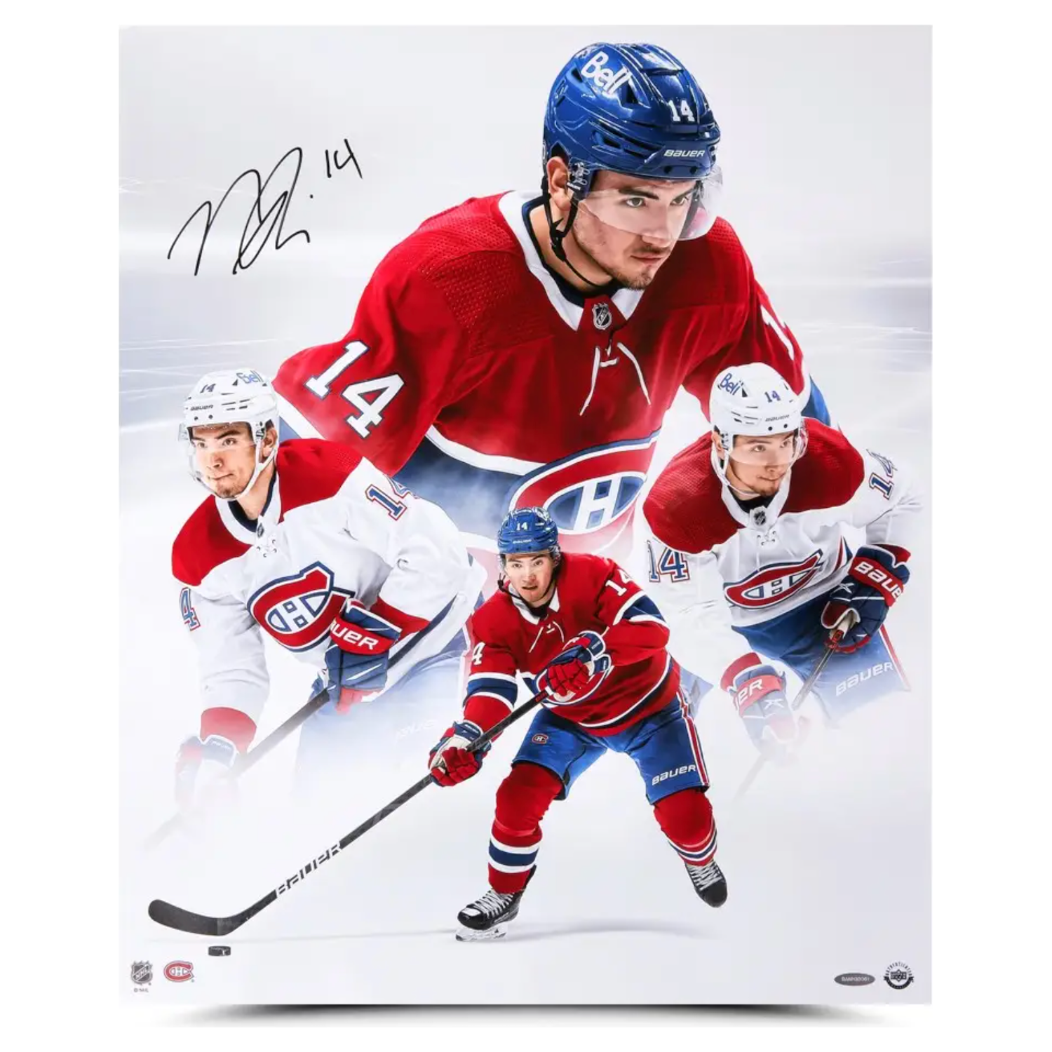 Nick Suzuki Autographed Montreal Canadiens 20" x 24" Photo Collage UDA