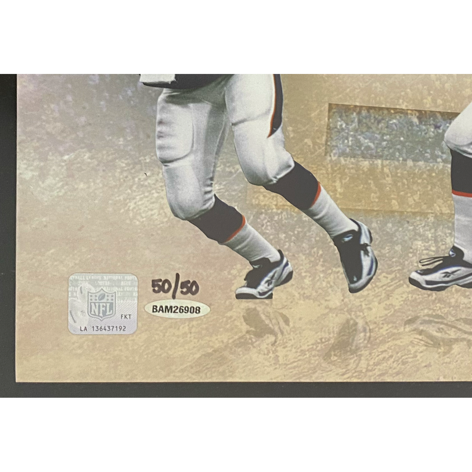 John Elway Autographed "Art of the Pass" 36" x 15" Photo UDA LE 50/50