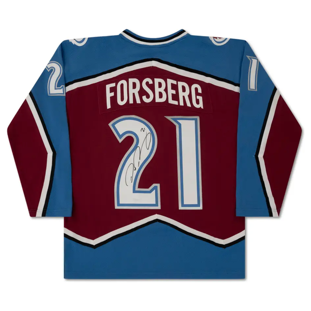 Peter Forsberg Autographed Colorado Avalanche Authentic M&N Jersey UDA