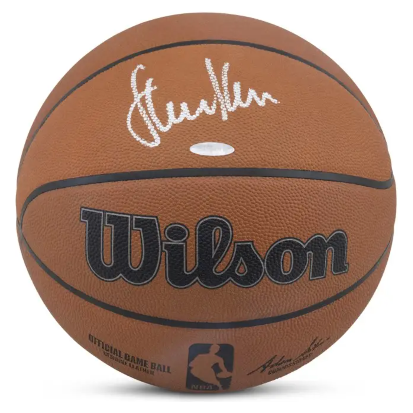 Steve Kerr Autographed Golden State Warriors Official Game Wilson Basketball UDA