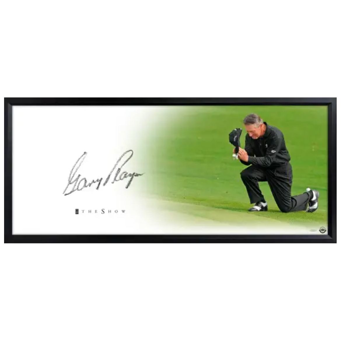 Gary Player Autographed 46" x 20" "Thank you" The Show Framed Lithograph UDA
