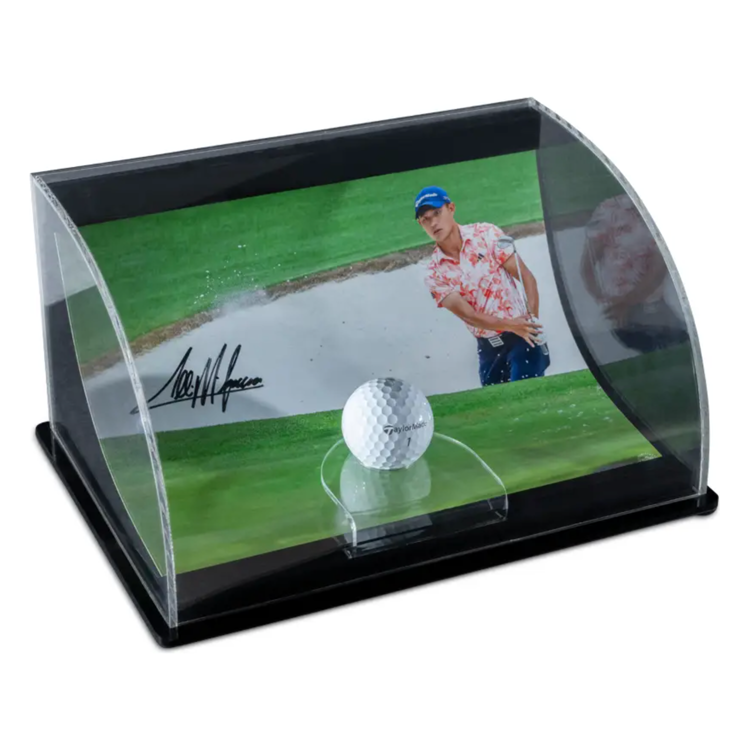 Collin Morikawa Autographed "On The Green" 8" x 10" Curve Display UDA