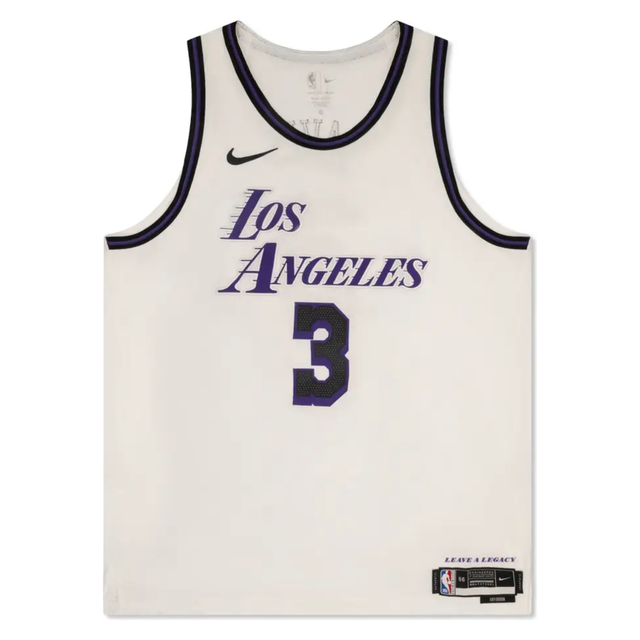Anthony Davis Autographed 2022-23 Los Angeles Lakers City Edition Authentic Nike Jersey UDA
