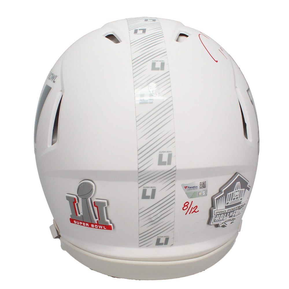 Tom Brady Autographed New England Patriots "Greatest Comeback Ever" Authentic Helmet Fanatics LE 8/12