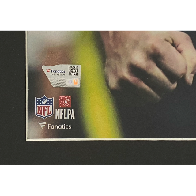 Tom Brady Autographed "Let's Go!" Patriots 26" x 30" Framed 20" x 24" Photo Fanatics