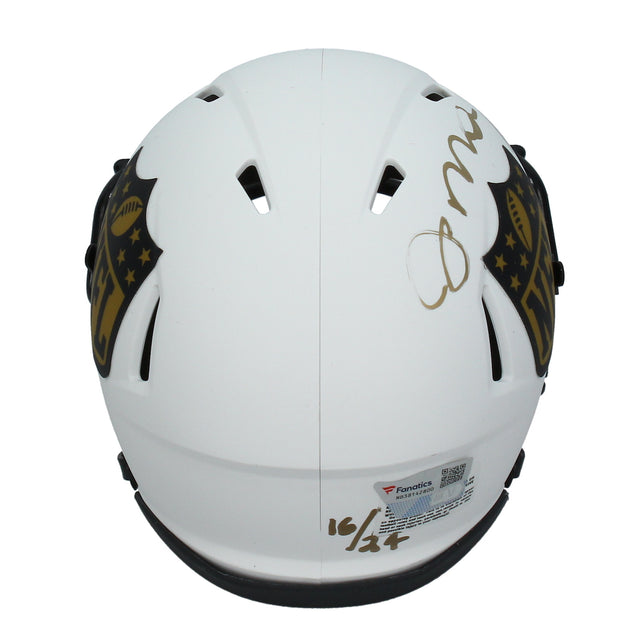 Tom Brady / Joe Montana NFL Shield Lunar Mini Speed Helmet Fanatics LE 16/24