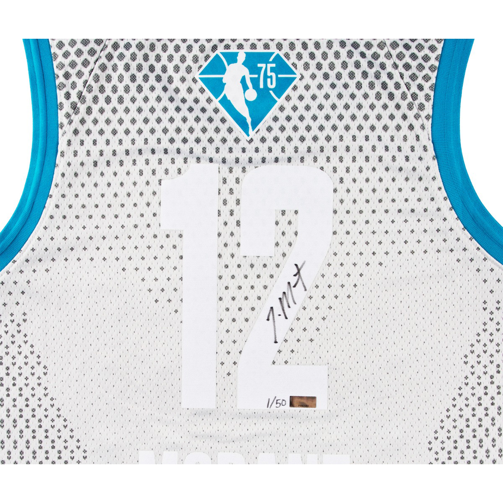 JA MORANT Autographed Memphis Grizzlies 2022 All Star Gray Jersey PANINI LE 1/50