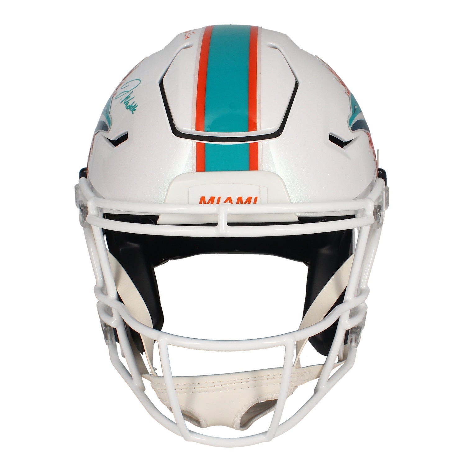 Jaylen Waddle Autographed Miami Dolphins "Go Fins" Authentic Speed Flex Helmet Fanatics LE 1/17