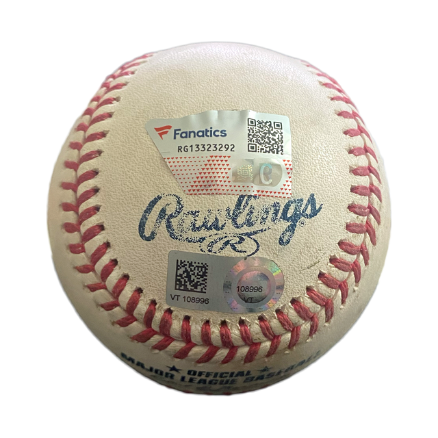 Aaron Judge Autographed NY Yankees vs. Royals Game Used (7/29/22) Baseball Fanatics