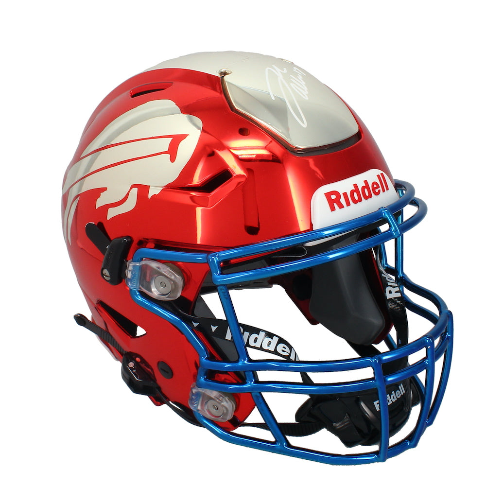 Josh Allen Autographed Bills Chromed Speed Flex Authentic Helmet Beckett