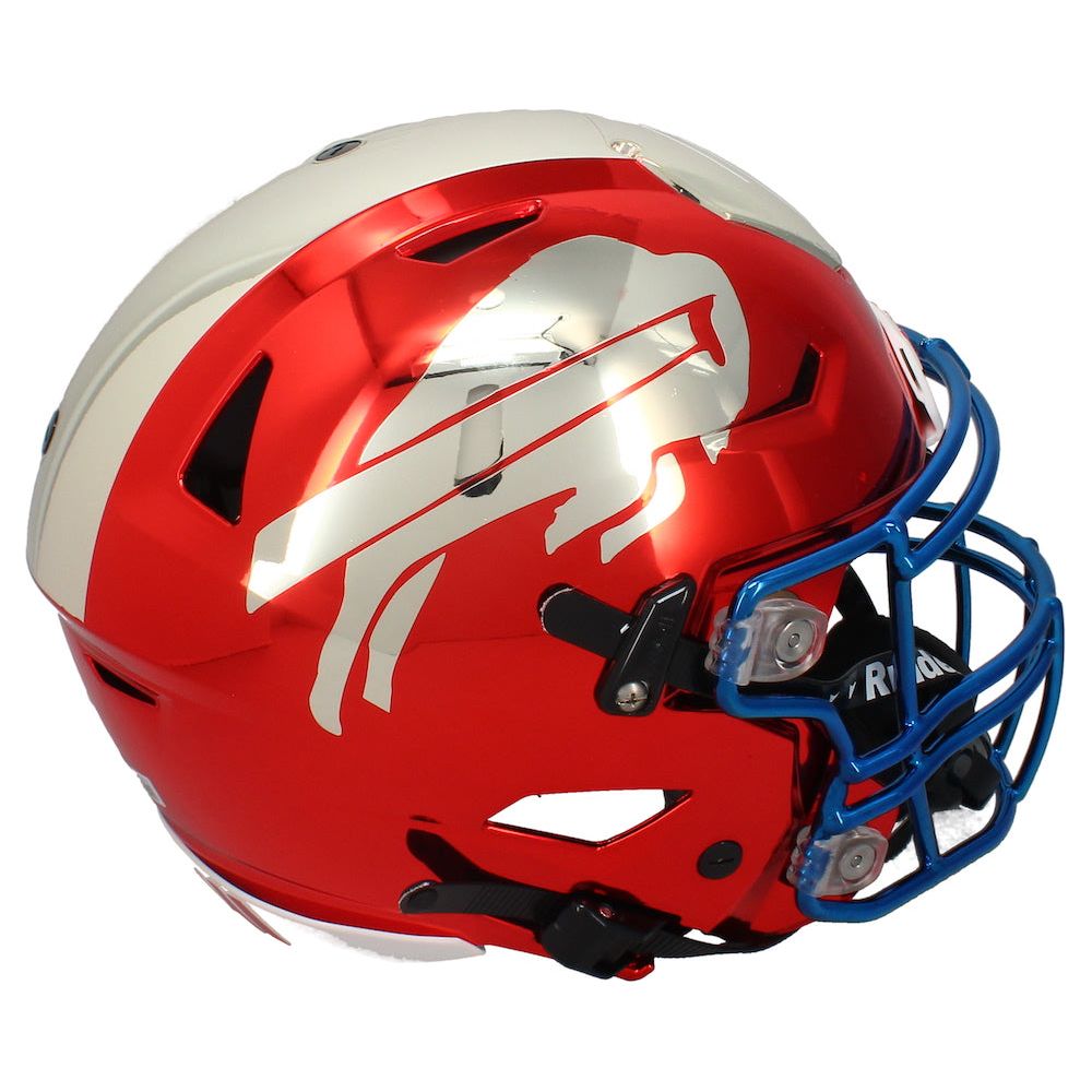 Josh Allen Autographed Bills Chromed Speed Flex Authentic Helmet Beckett