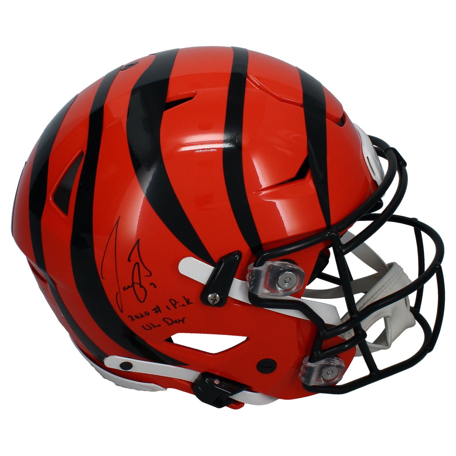 Joe Burrow Autographed Cincinnati Bengals "2020 #1 Pick Who Dey" SpeedFlex Helmet Fanatics LE 1/50