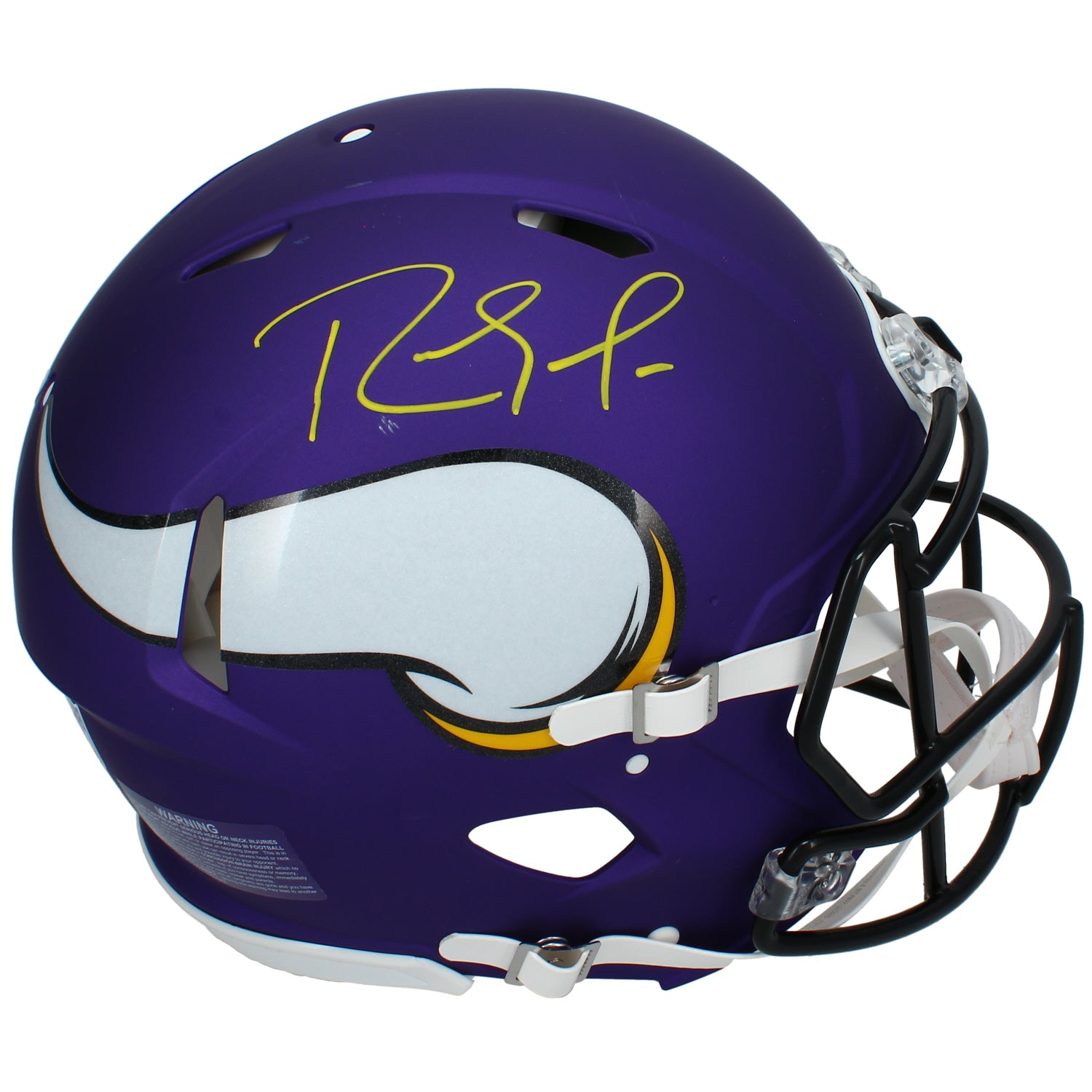 Randy Moss Autographed Minnesota Vikings Speed Authentic Helmet Beckett