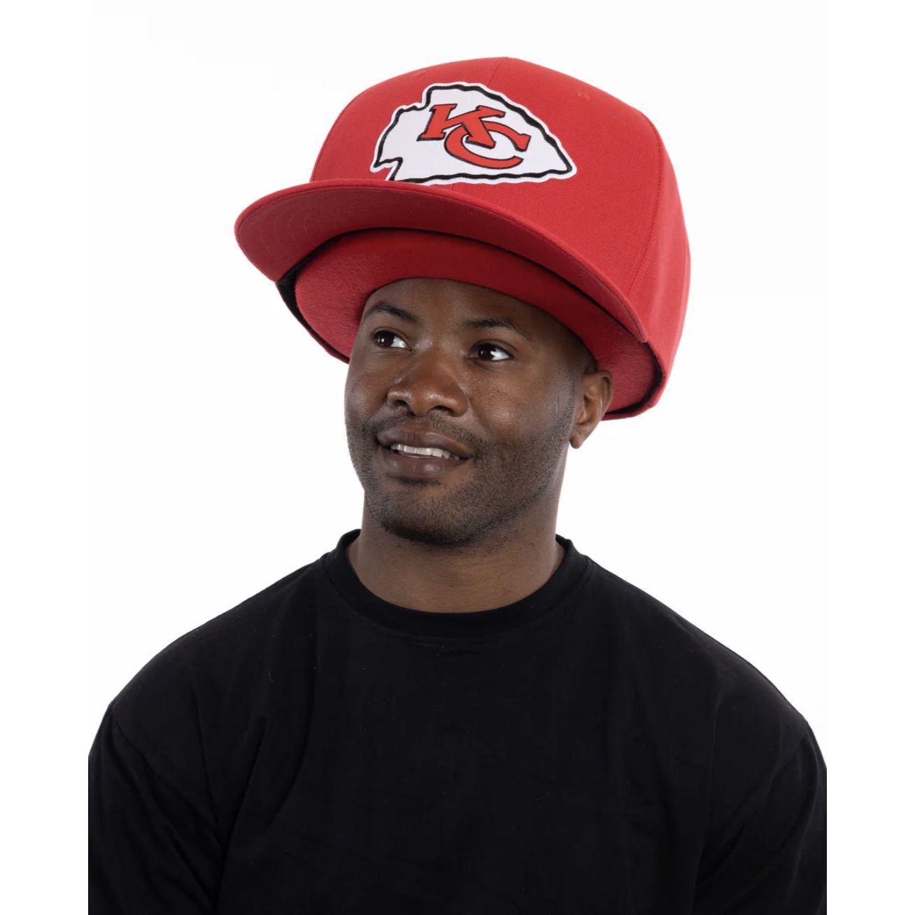 OVERSIZED SUPER FAN HAT in Black Kansas City Chiefs (Fun Gift!)