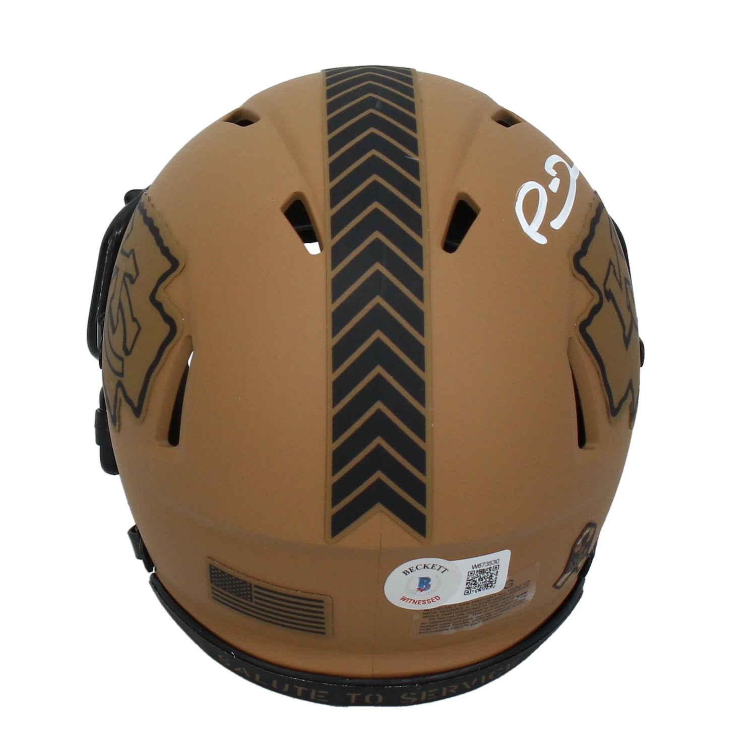 Patrick Mahomes Autographed Chiefs 2023 STS Mini Speed Helmet Beckett