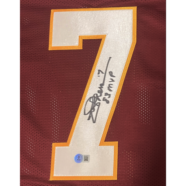 Joe Theismann of the Redskins Autographed "83 MVP" Custom #7 Jersey Beckett