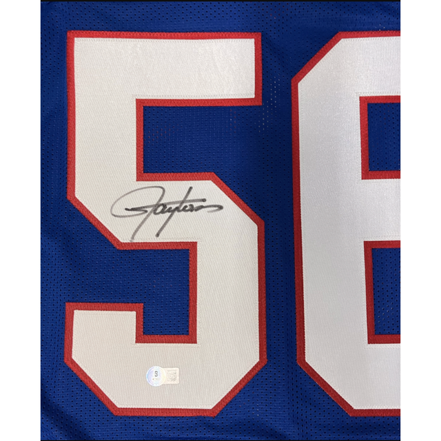 Lawrence Taylor of the New York Giants Autographed Custom #56 Jersey Beckett