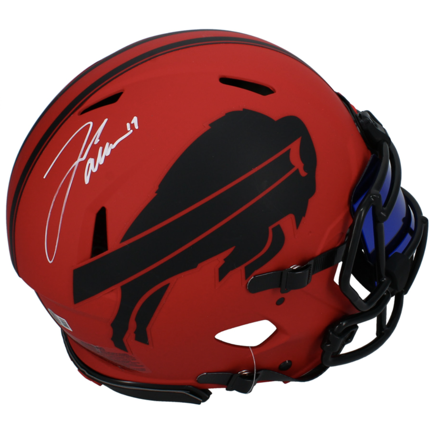 Josh Allen Autographed Buffalo Bills 'RAVE' Authentic Speed Helmet w/ Visor Beckett