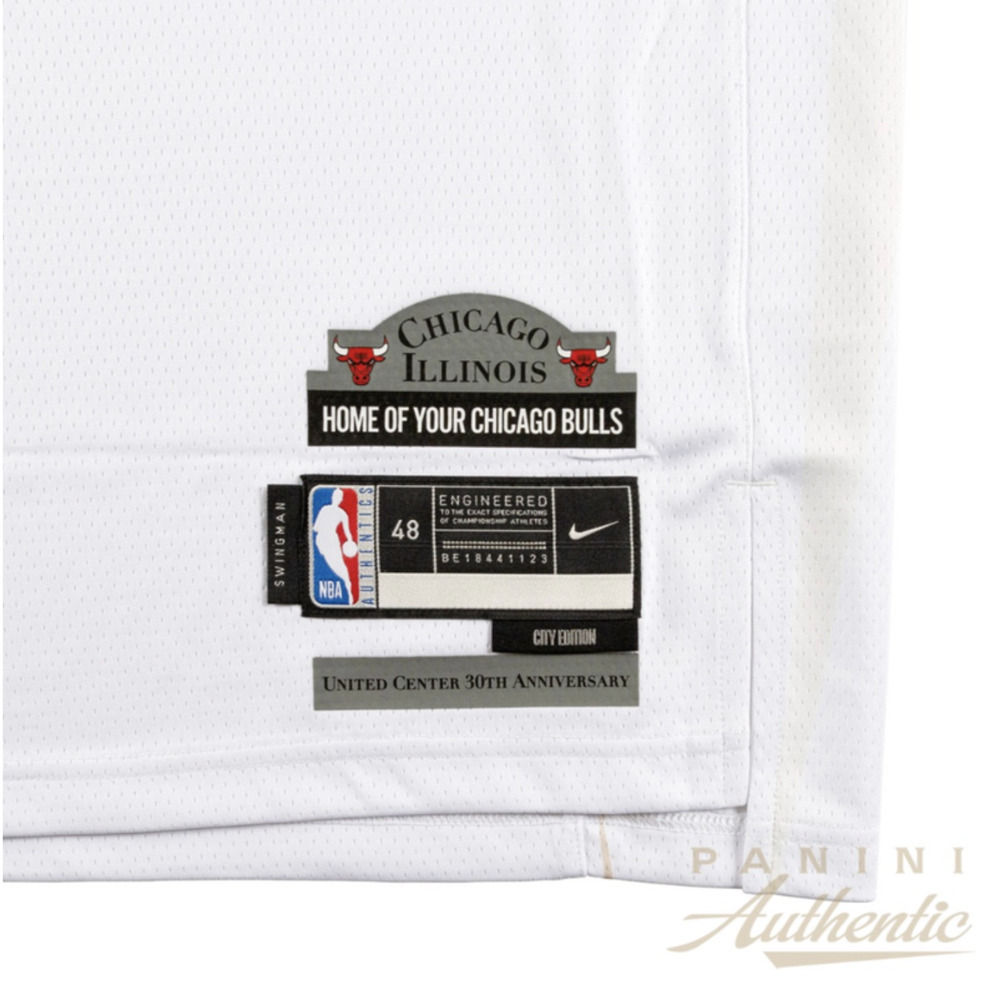 Matas Buzelis Autographed Chicago Bulls White 2025 City Edition Jersey Panini