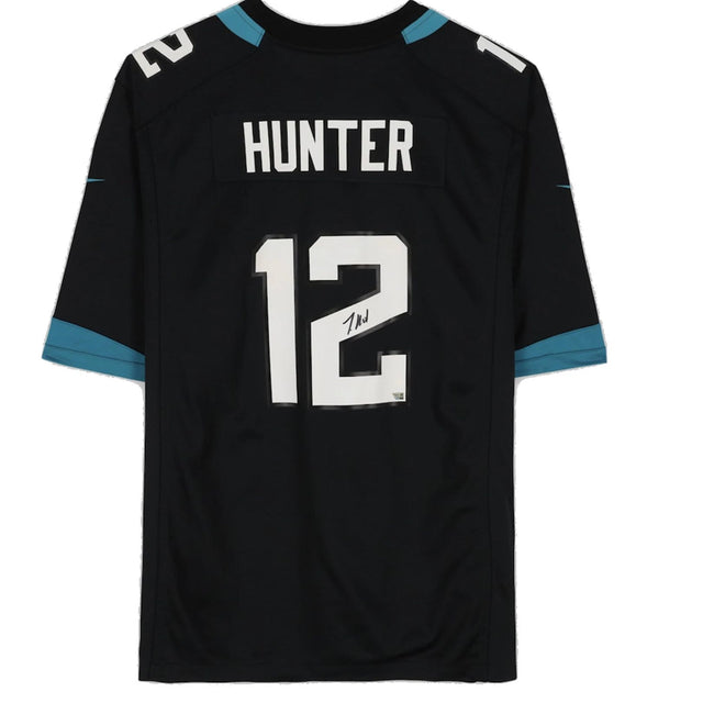 Travis Hunter Autographed Jacksonville Jaguars Black Nike Jersey Fanatics