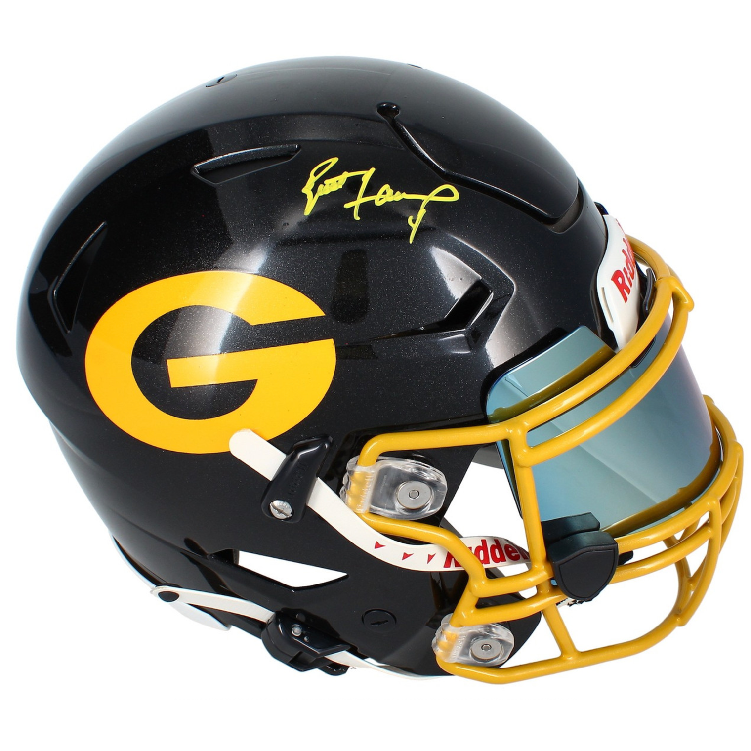 Brett Favre Autographed Green Bay Packers Sparkle Custom SpeedFlex Helmet RADTKE