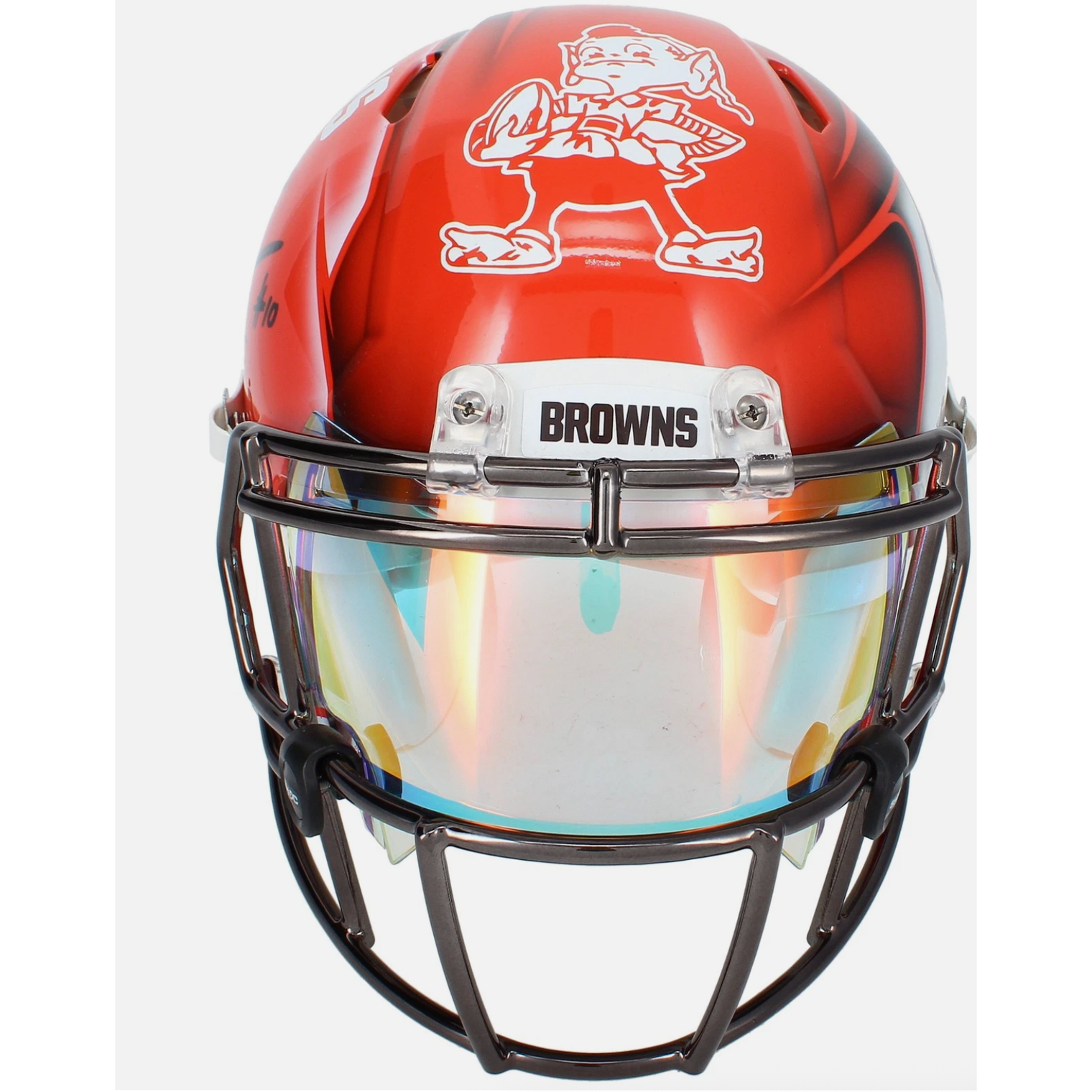 Quinshon Judkins Autographed Cleveland Browns Custom Painted Limited Edition 1/1 Authentic Fanatics Underwraps