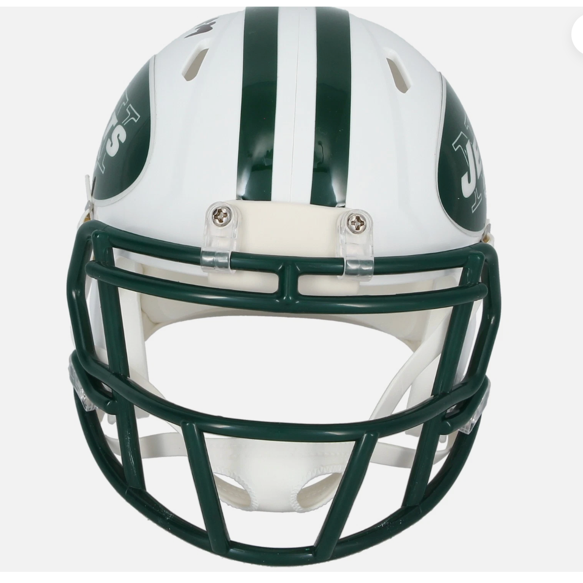 Darrelle Revis Autographed New York Jets 1998-18 Throwback Speed Mini Helmet Beckett