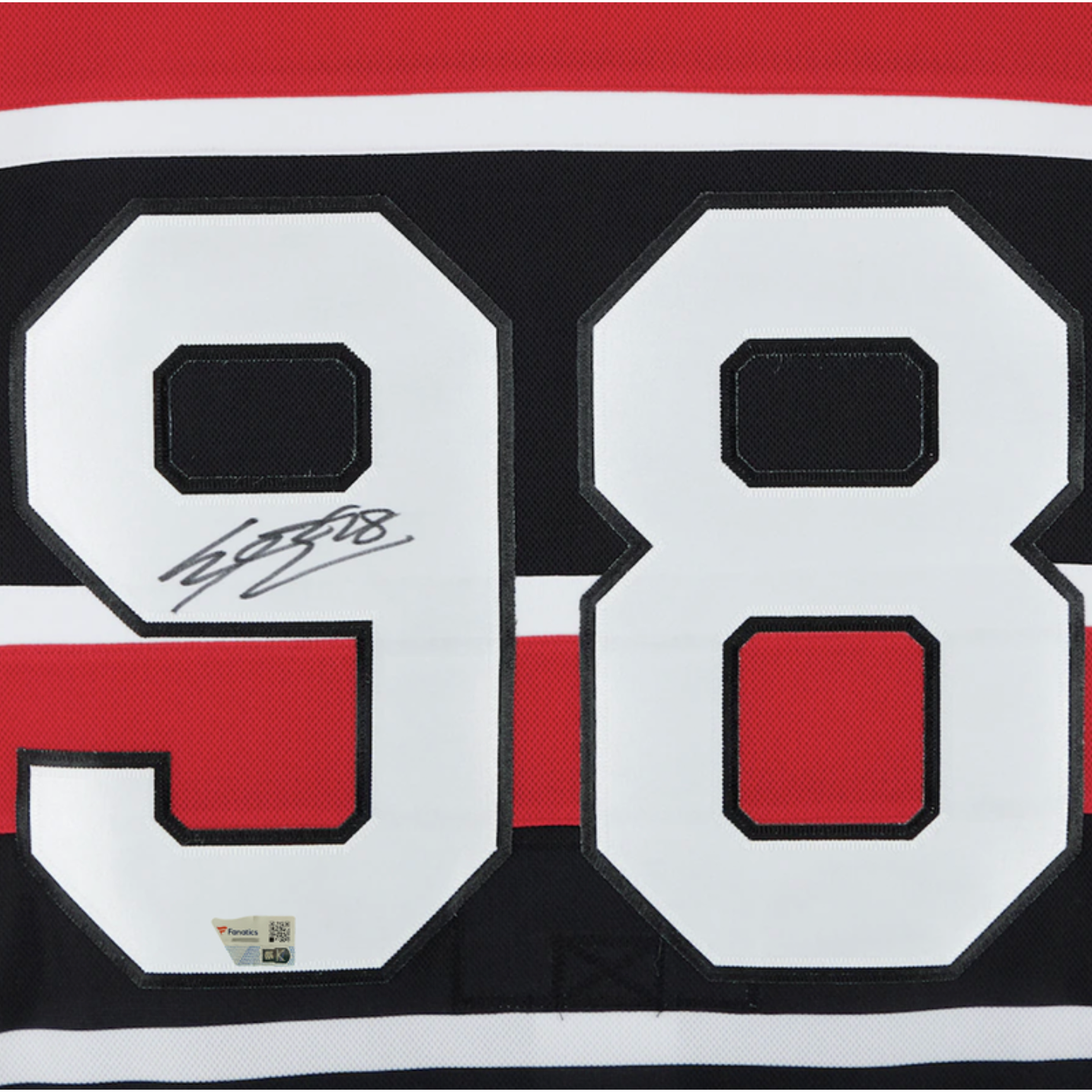 Connor Bedard Autographed Blackhawks Authentic Adidas Retro Jersey Fanatics