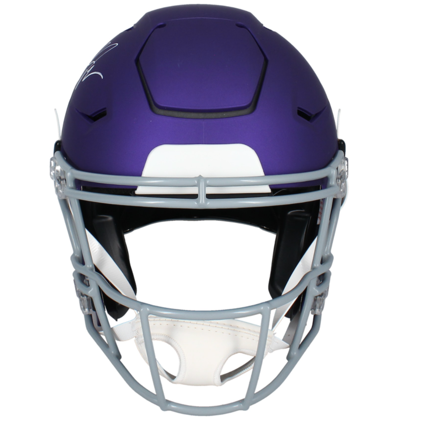 Justin Jefferson Autographed Vikings 2023 Tribute Speedflex Helmet Beckett